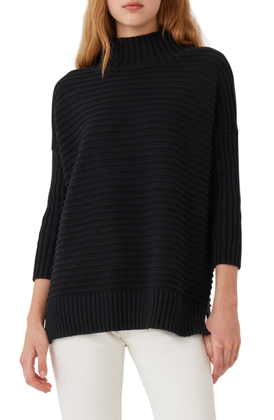 Shop French Connection Mozart Mock Neck Sweater In Black