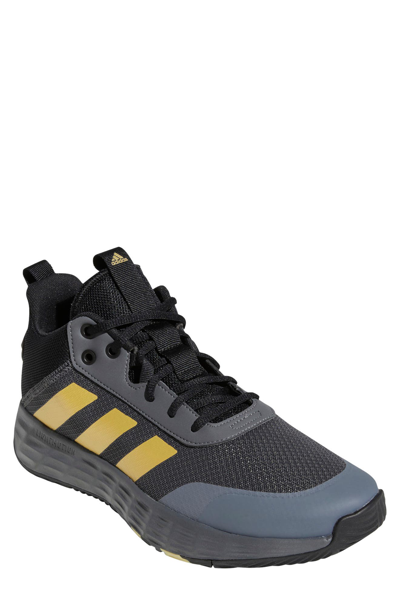 Shop Adidas Originals Own The Game 2.0 Sneaker In Grey Five/matte Gold/black