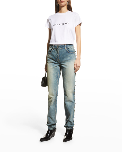 Shop Givenchy Reverse Logo Print T-shirt In White