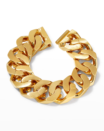 Shop Givenchy Men's G Chain Bracelet In Golden Yellow