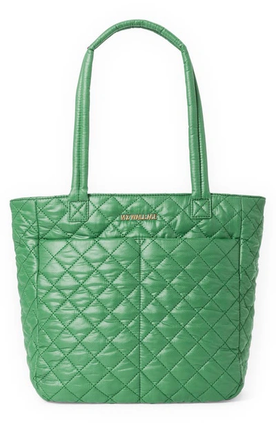 Shop Mz Wallace Small Metro Quatro Quilted Nylon Tote In Ivy Oxford