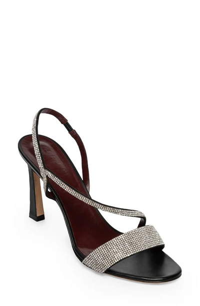 Staud Women's Nadja Rhinestone High Heel Sandals In Black Rhinestone