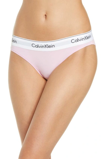 Shop Calvin Klein Modern Cotton Bikini In Toe Pale Orchid