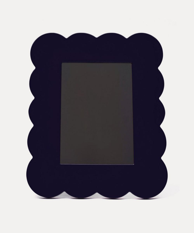 Addison Ross Navy Lacquer 5x7' Photo Frame In Navy