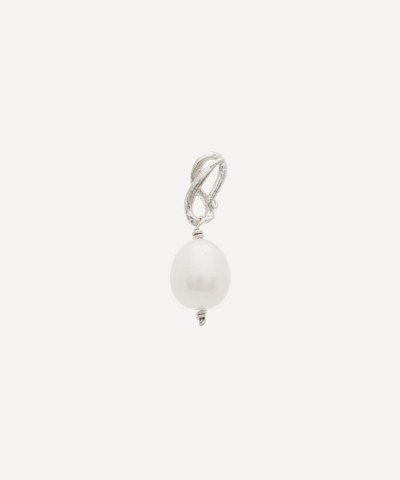 Shop Alighieri Sterling Silver The Road Less Travelled Single Pearl Earring