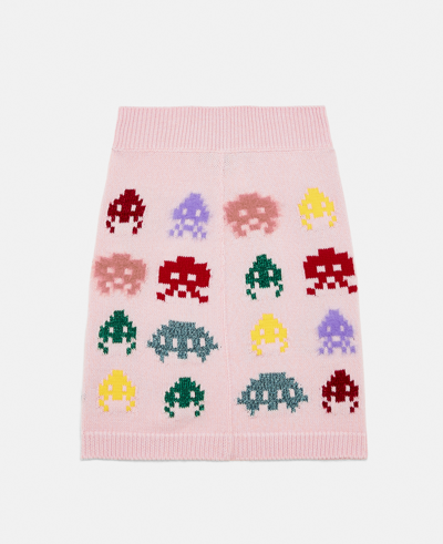 Shop Stella Mccartney Gamer Knit Skirt In Pale Pink