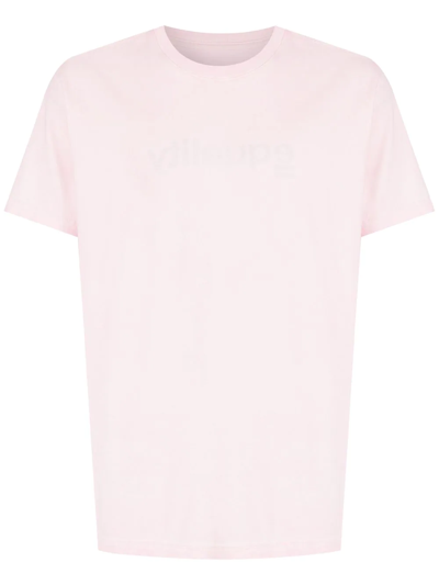 Shop Osklen Equally Double Watercolour T-shirt In Pink