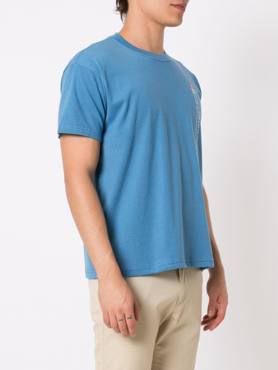 Shop Osklen Pure Form Crewneck T-shirt In Blue