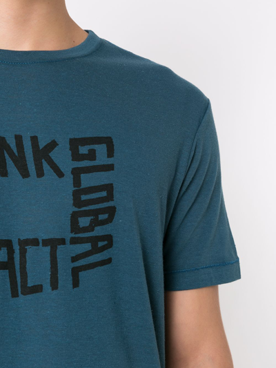 Osklen Think Global Cotton T-shirt In Blue