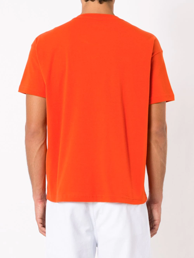 Osklen Zero Plastico Print T-shirt In Orange