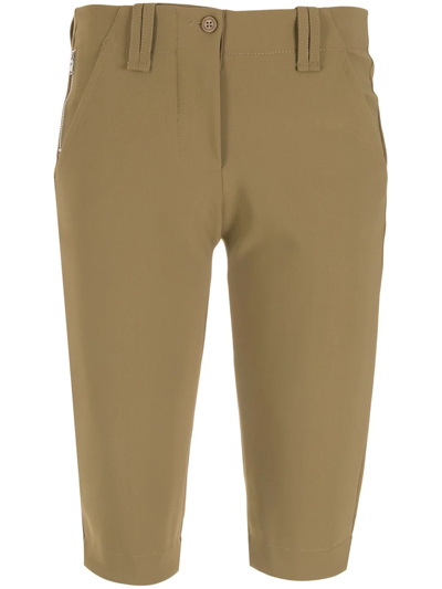 Shop Gloria Coelho Knee-length Bermuda Shorts In Brown