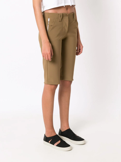 Shop Gloria Coelho Knee-length Bermuda Shorts In Brown