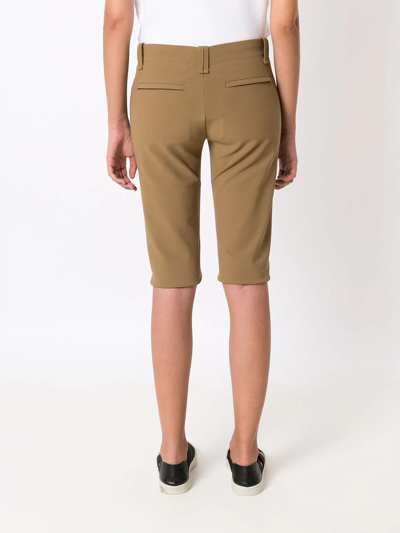 Shop Gloria Coelho Knee-length Bermuda Shorts In Brown