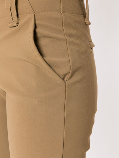 Shop Gloria Coelho Knee-length Bermuda Shorts In Brown