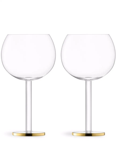 Shop Lsa International Luca Balloon Glass Set In White