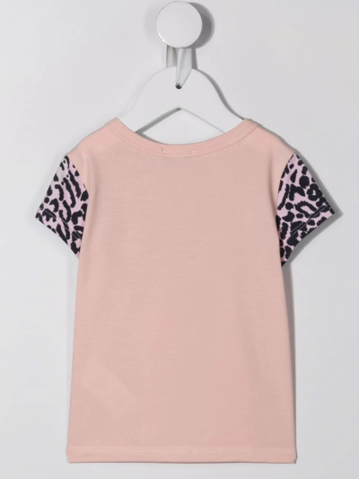 Kenzo Pink T-shirt For Baby Girl With Tiger In Pink
