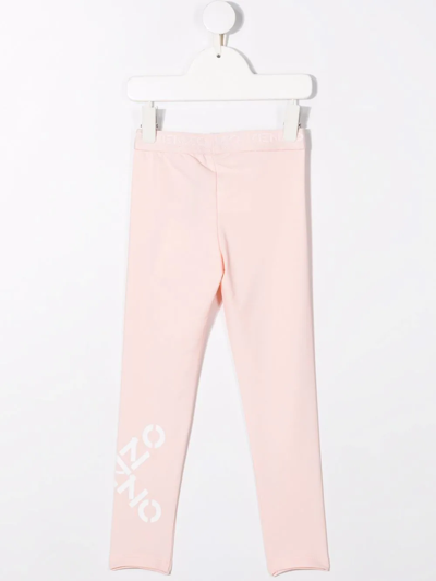 Shop Kenzo Logo-print Leggings In Pink