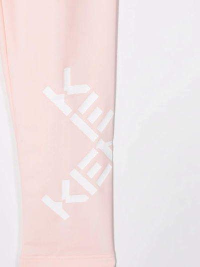 Shop Kenzo Logo-print Leggings In Pink