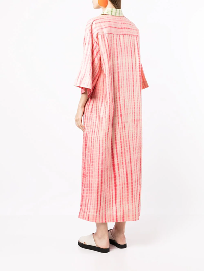 Shop Alemais Queenie Abstract Maxi Dress In Red