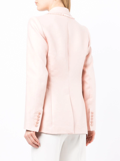 Shop Zimmermann Single-breasted Tailored Blazer In Pink