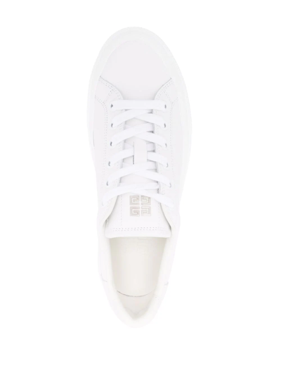 Shop Givenchy 4g Low-top Sneakers In Weiss