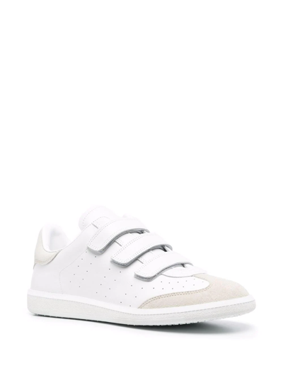Shop Isabel Marant Contrast-panel Low-top Sneakers In Weiss