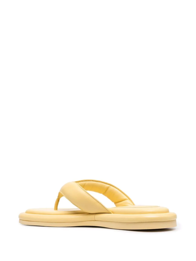 Gia Borghini Gia 5 Puffy Flat Sandals In Yellow