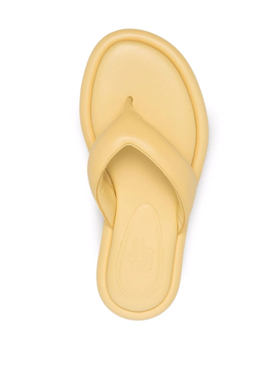 Shop Gia Borghini Gia Flat Sandals In Gelb