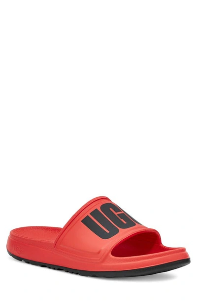 Shop Ugg Wilcox Slide Sandal In Terracotta