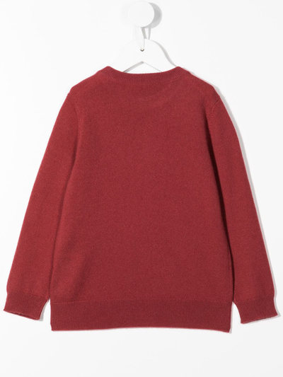 Shop N•peal Organic Cashmere Sweatshirt In Red