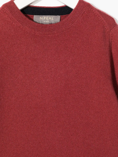 Shop N•peal Organic Cashmere Sweatshirt In Red