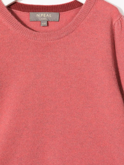 Shop N•peal Organic Cashmere Knitted Jumper In Pink