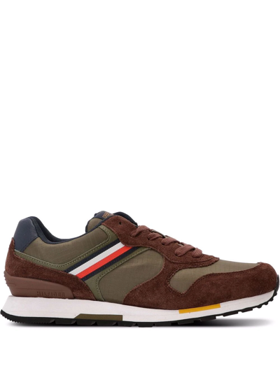 Shop Tommy Hilfiger Casual Low-top Sneakers In Brown