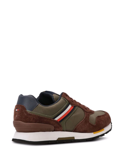 Shop Tommy Hilfiger Casual Low-top Sneakers In Brown