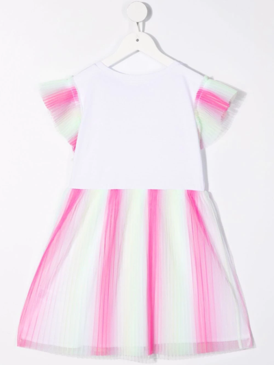 Shop Billieblush Gradient-effect Tulle Dress In White