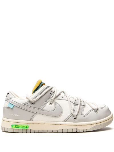 Shop Nike X Off-white Dunk Low "lot 42" Sneakers In Neutrals