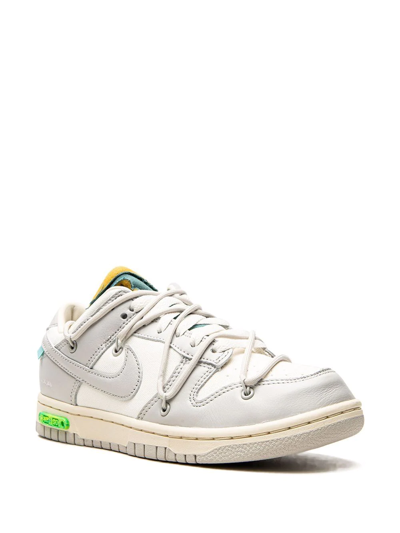 Shop Nike X Off-white Dunk Low "lot 42" Sneakers In Neutrals