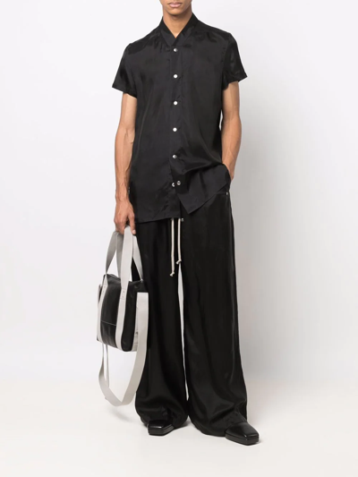 Shop Rick Owens Wide-leg Drawstring Track Pants In Black