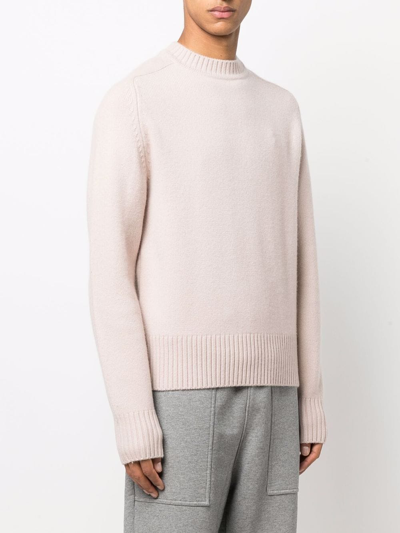 Shop Extreme Cashmere Cashmere-blend High-neck Jumper In Pink