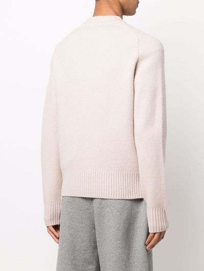 Shop Extreme Cashmere Cashmere-blend High-neck Jumper In Pink