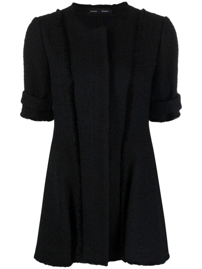 Shop Proenza Schouler Flared Tweed Jacket In Black