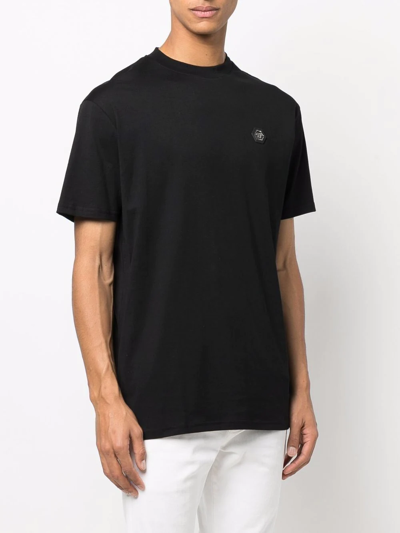 Shop Philipp Plein Chest Logo-patch T-shirt In Black