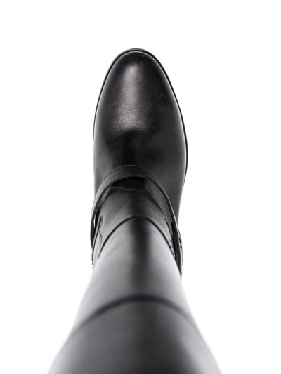Shop Golden Goose Slip-on Leather Boots In Black