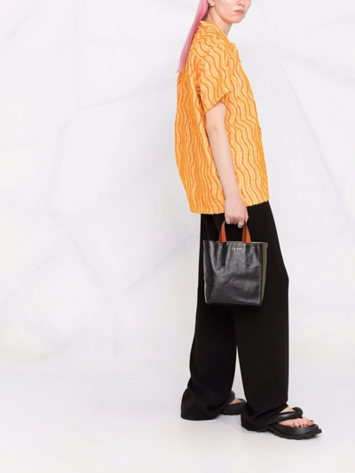 Marni Mini Museo Soft Tote Bag In Black