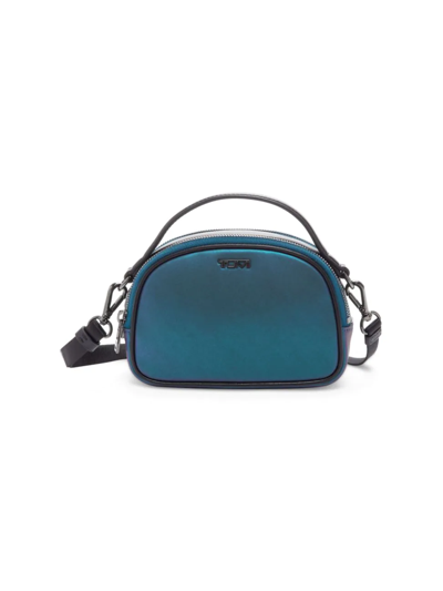 Shop Tumi Voyageur June Crossbody Bag In Iridescent Blue
