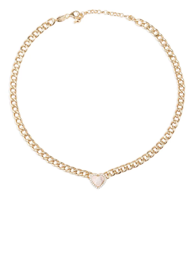 Shop Cameo & Beyond Cherub Gourmette Necklace In Gold