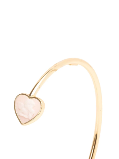 Shop Cameo & Beyond Cherubs Flexible Bracelet In Gold