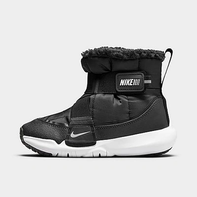 Shop Nike Little Kids' Flex Advance Winter Boots In Black/dark Smoke Grey/university Red/white