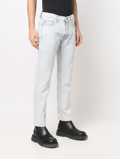 Shop Off-white Off White Jeans Blue