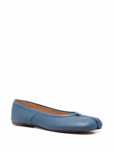 Shop Maison Margiela Tabi Ballerina Shoes In Blue